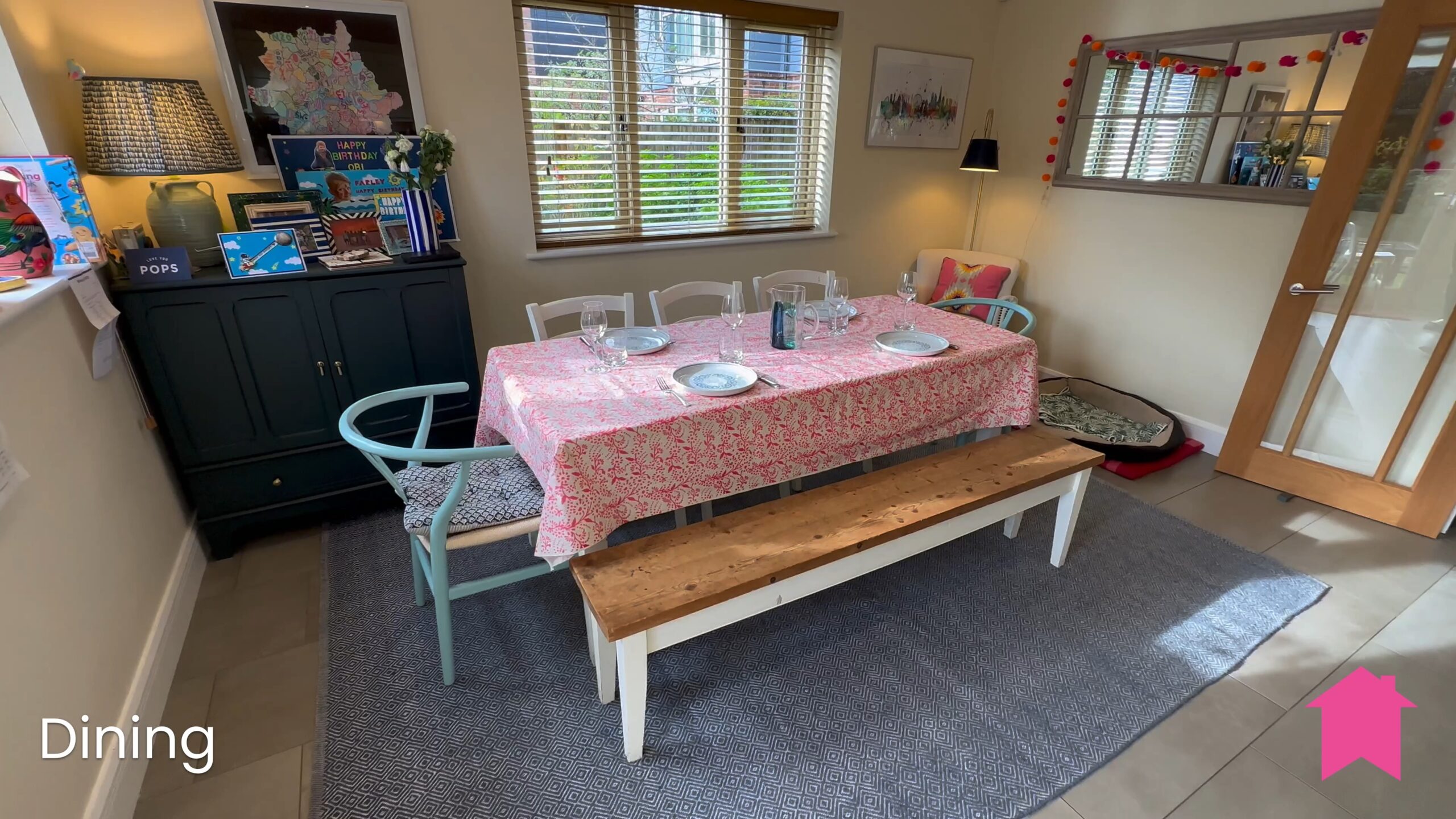 A high-resolution picture of a dining room taken on the Prevue app